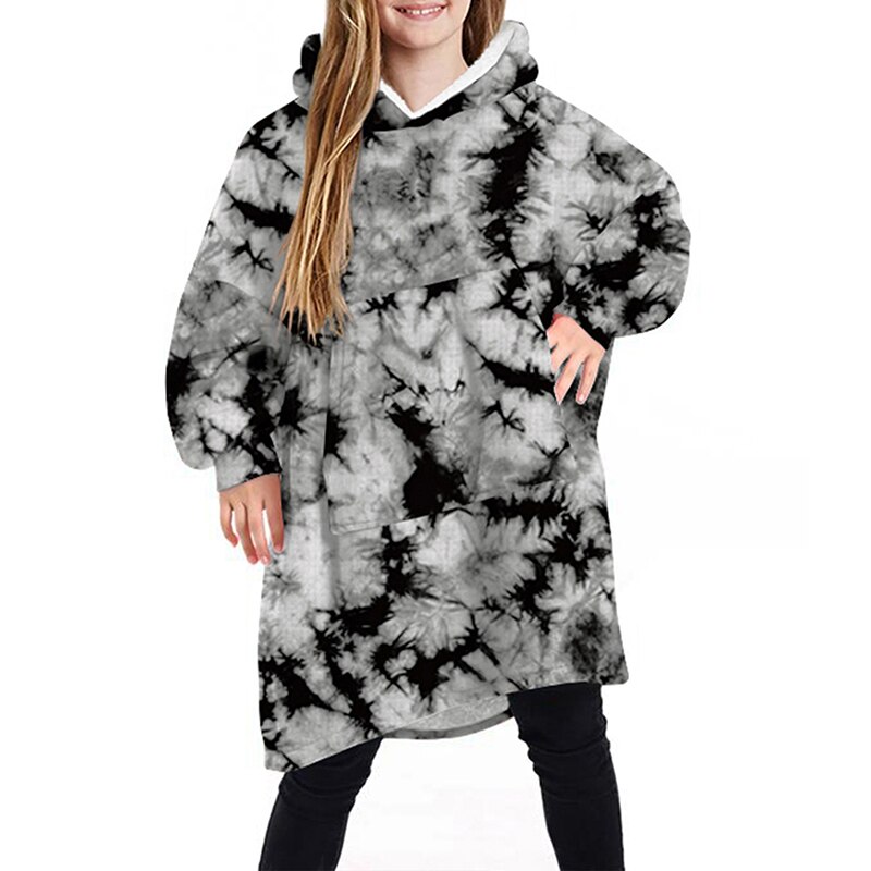 CYSINCOS enfants hiver TV poche à capuche couvertures enfants peignoir canapé confortable couverture sweat en peluche couvertures outwear: 10