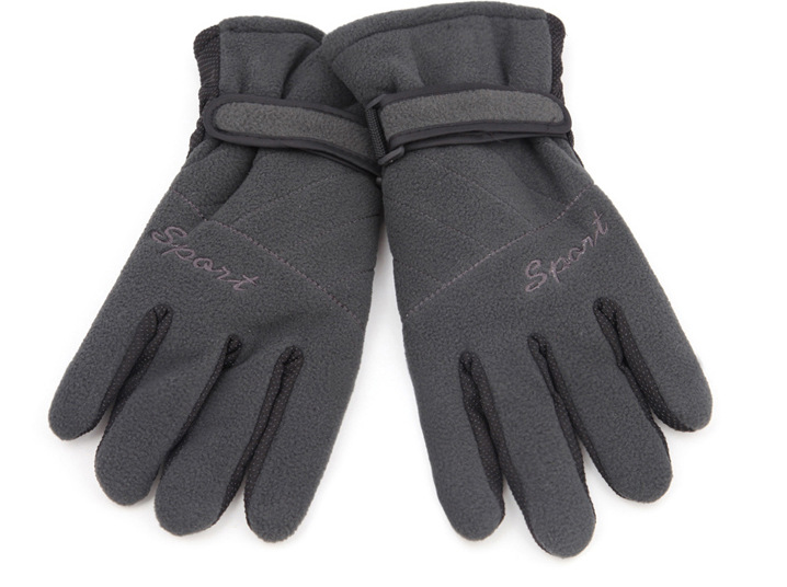 Outdoor cycling warm Thermal three layer thickening windproof wool protective gloves polar fleece gloves for men