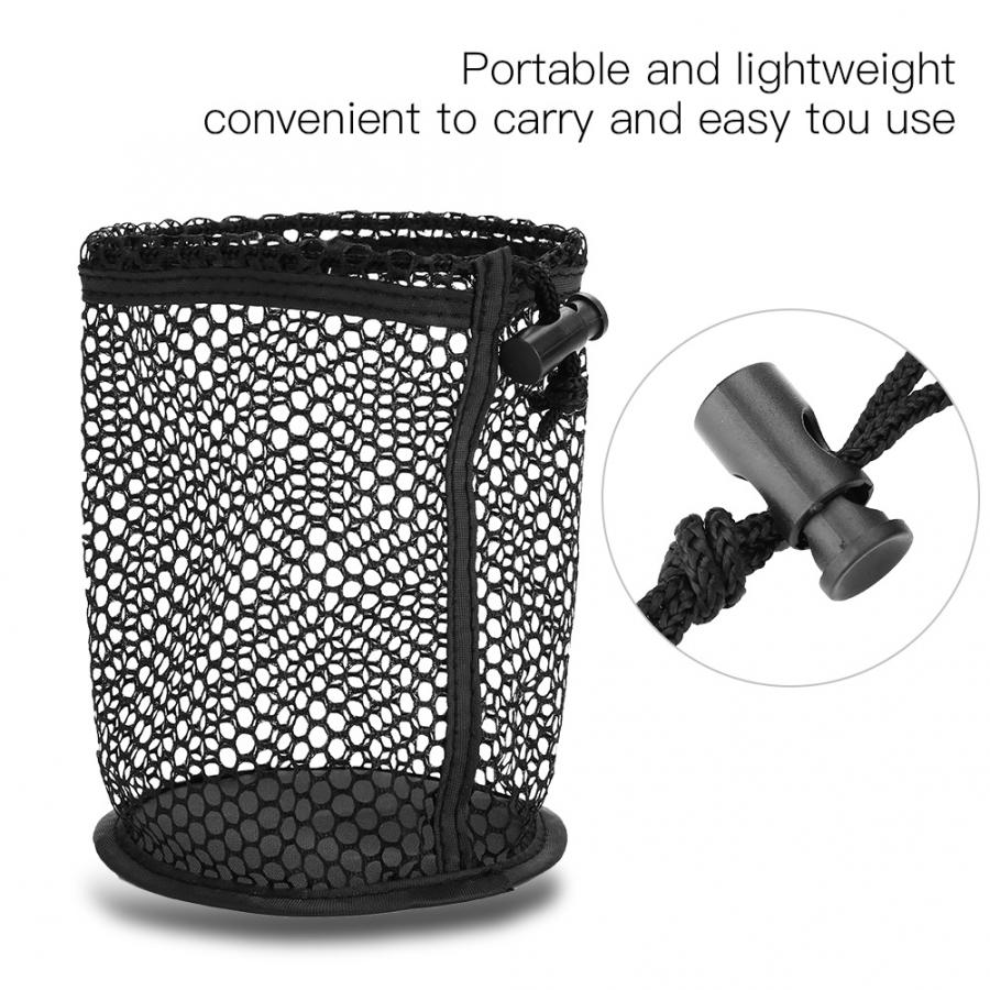 Tillbehör dubbel mesh bollväska nylon förvaringsväska poke 12 bollar samlartillbehör