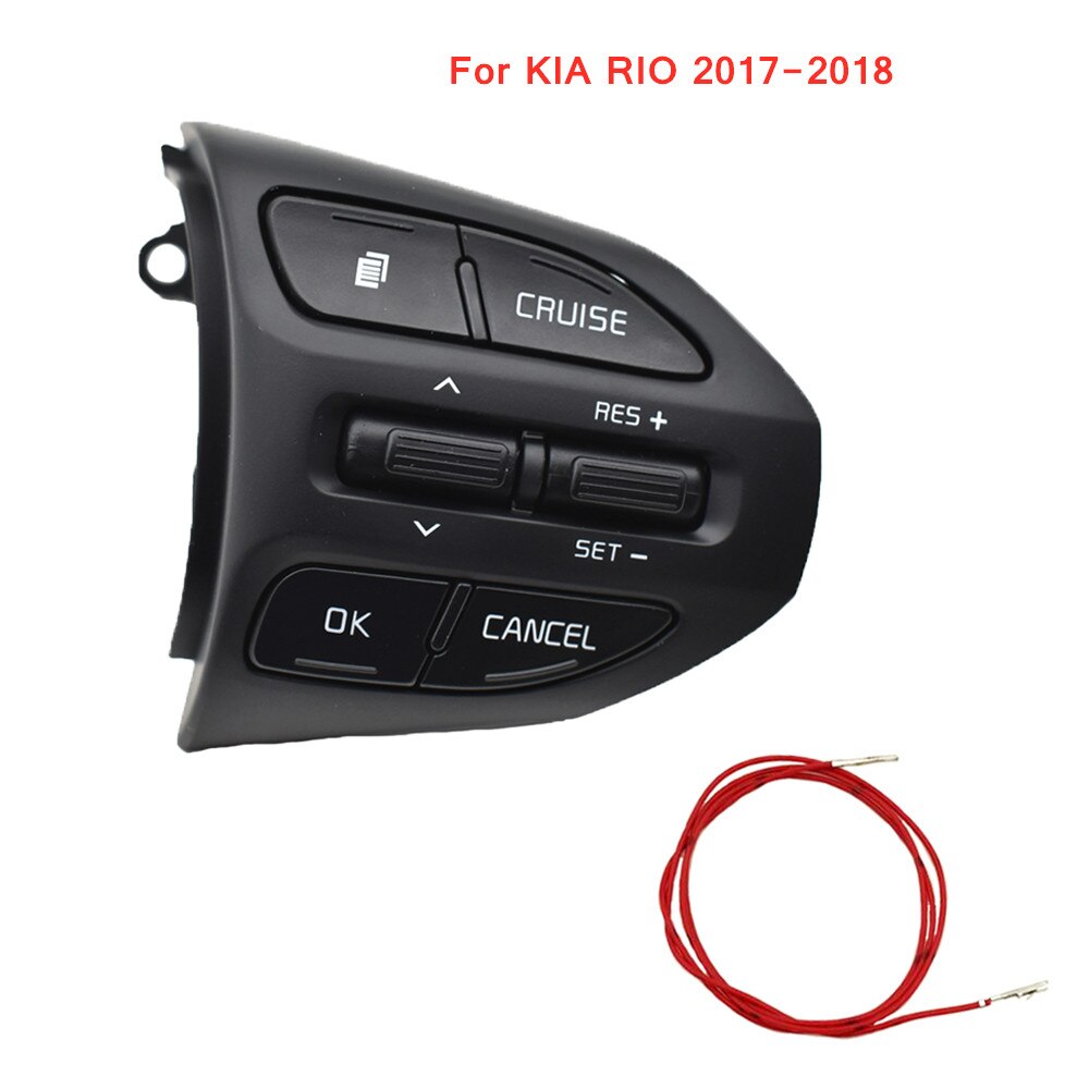 Multifunktionskontakt rat fartpilot volumen bluetooth knap til  k2 rio 4 kia rio x-line: K2- d-røde streger