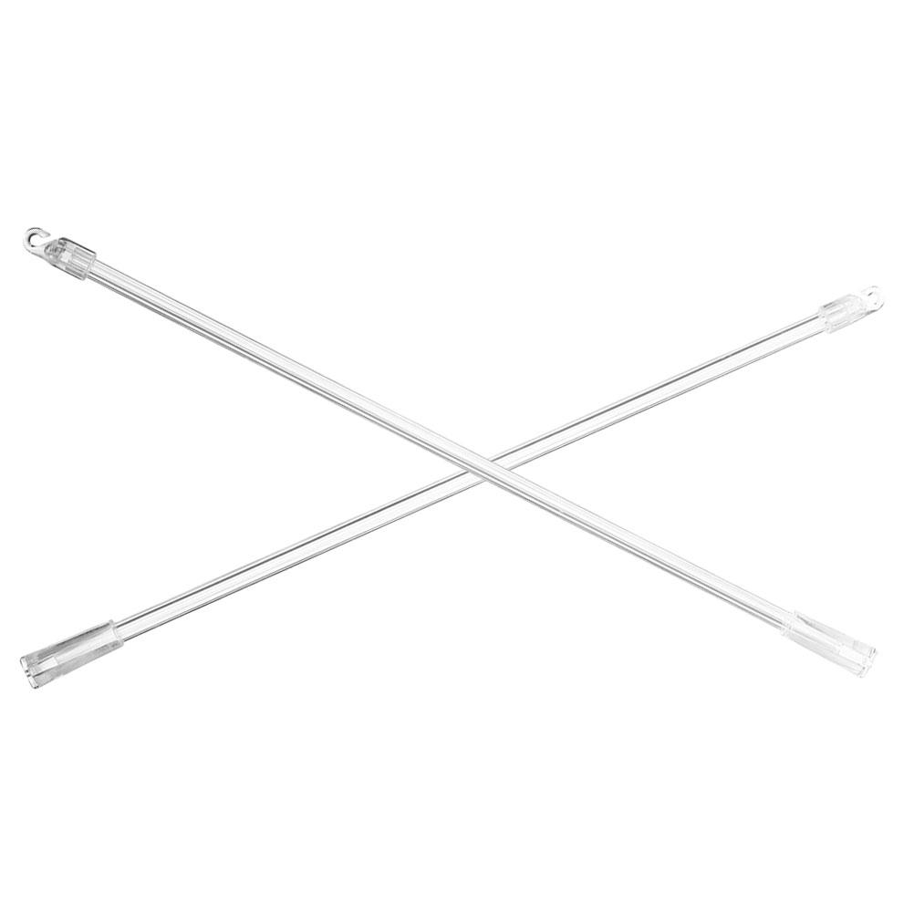 2 stk. gardinstænger til udskiftning af gardinstænger i aluminium, egnet til de fleste gardiner, nem montering