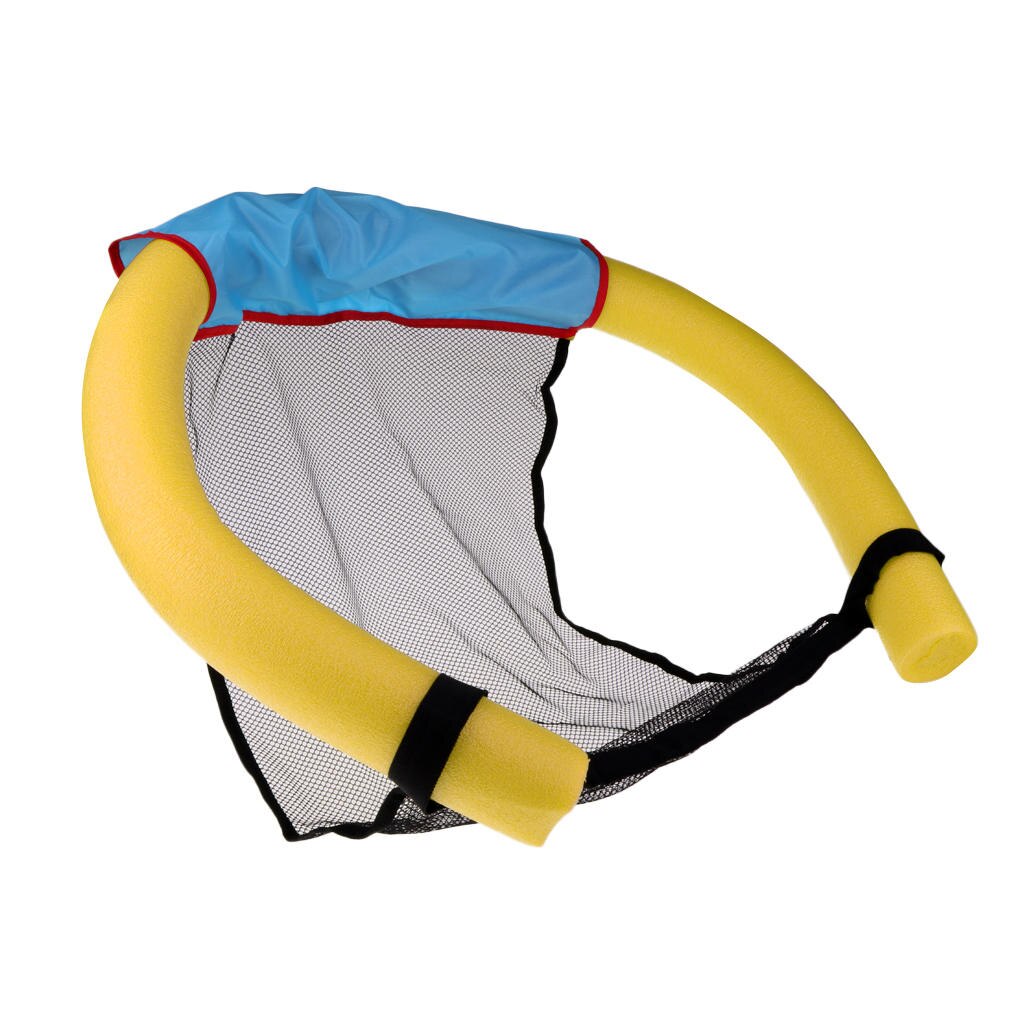 Lightweight Bright Color Pool Floating Chair Swimming Pool Seats Amazing Floating Bed Chair Pool Noodle Chair: Yellow