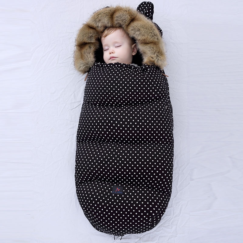 Sacos de dormir calientes de invierno para bebé recién nacido, forro para bebé, envoltura de lana para envolver cochecito, manta para bebé, sacos de dormir