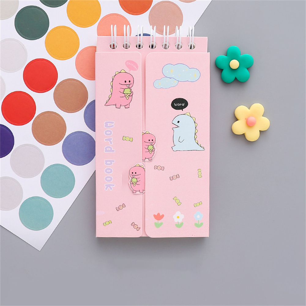 80 Sheets Portable Foreign Languages Word Book Vocabulary Memory Notebook Kawaii Stationery School Office Supplies: E