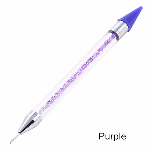 Crystal Pick Up Pencil Flatback Rhinestones Picking Up Tools DIY Beads Studs Picker Clothes Diamond Picker B1145: Purple