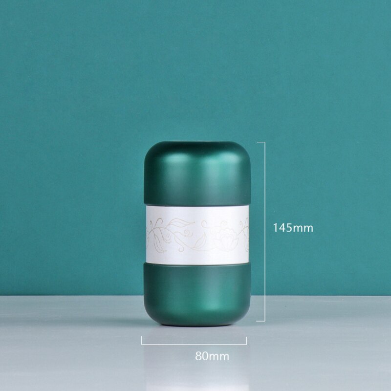 Cajas de lata para almacenar latas selladas redondas, caja de té de hierro para café, Caddy, contenedor de hojalata para , decoración del hogar