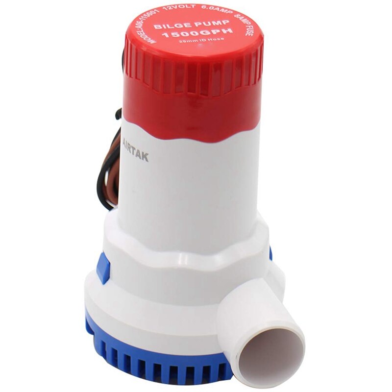Bilge Pump 1500GPH DC 12V Electric Water Pump for Submersible Seaplane Motor Homes Houseboat Boats