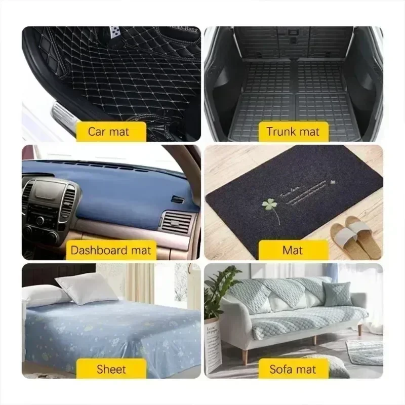 Cinta adhesiva de doble cara Extra fuerte, alfombrillas para el suelo del coche, organizador de cables de gancho y bucle autoadhesivo, sujetadores para alfombras para el hogar, 2/200x