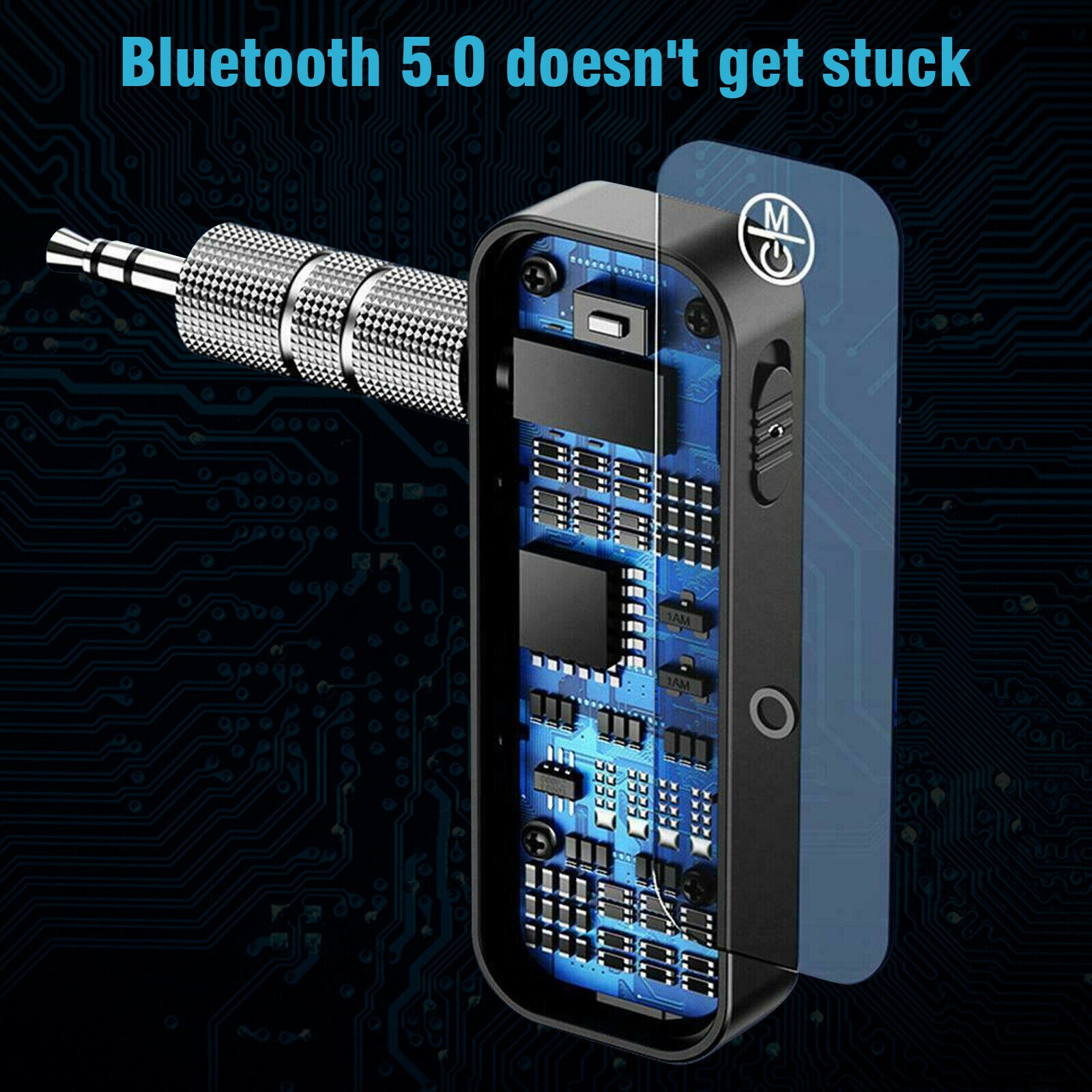Usb trådløs bluetooth 5.0 sender modtager 2 in 1 lydadapter 3.5mm aux bil lyd til bil mic musik modtager