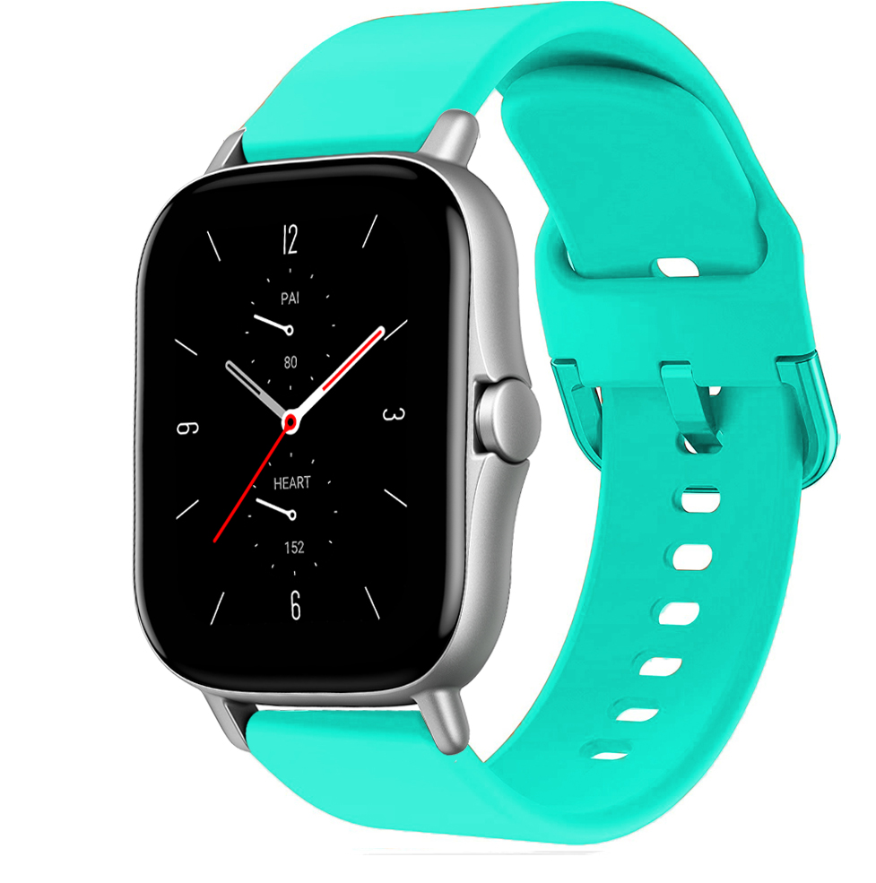 Correa de silicona para Amazfit gts 2 3 4/bip/gtr 4 3 pro/stratos 3 2 20mm/22mm pulsera deportiva correa Amazfit gts 2 3 4 mini: Marrón / 25 mm