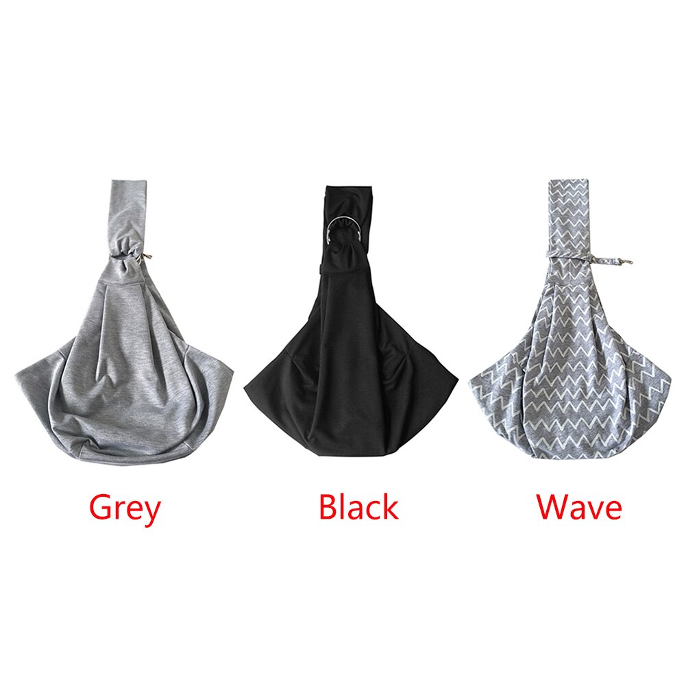 Soft Adjustable Double-sided Travel Sling Carrier Bag Functional Hand-free Pet Backpack Reversible Safe Tote Pouch Sling