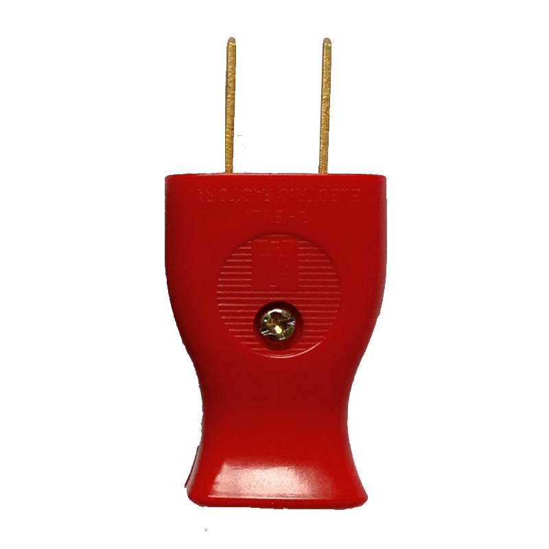Prise de câble remplaçable en bakélite américaine, noir, jaune, bleu, rouge, blanc, 2 pôles, 15A, femelle, mâle, prise de fil américain, multiprise japonaise: RED