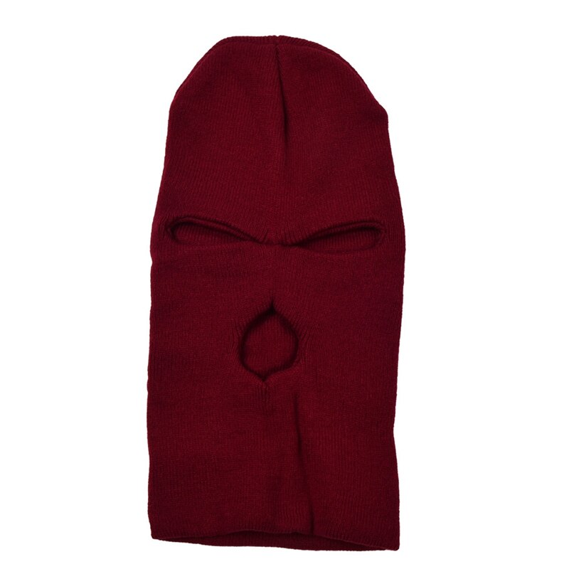 Breien 3 Gaten Bivakmuts Cs Full Face Cover Ski Masker Halloween Party Outdoor Warm Houden Winddicht Mannen Mutsen Fietsen Hoeden: 01