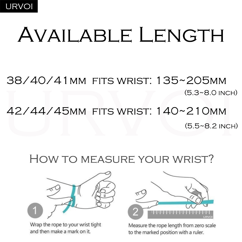 URVOI Band für Apfel Uhr Ultra 2 1 Armbinde Serie 10 9 8 7 6 SE alpin Schleife schwarz G-Haken-Verschluss gewebtes Polyester für iWatch 49 mm