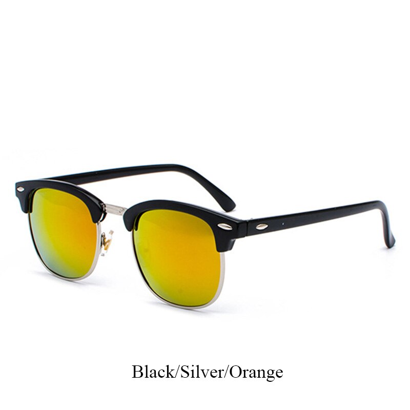 Jsooyan polariserede solbriller kvinder mænd unisex kørsel solbriller klassiske retro runde nuancer solbriller mandlige briller: C8