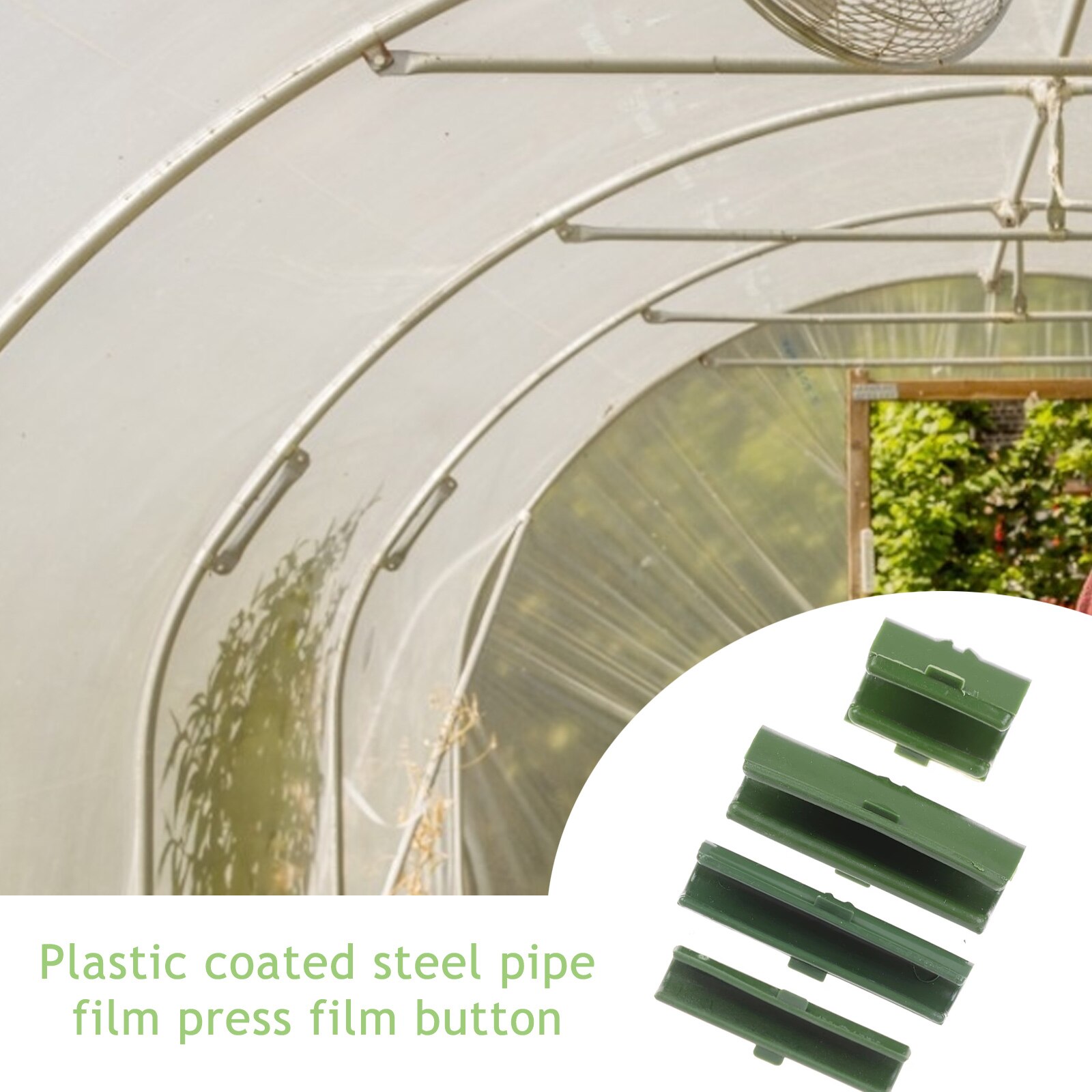 50Pcs Kas Frame Buis Film Klem Tuin Shading Mesh Accessoires Plastic Film Vaste Fittings Tuin Film Klem Gereedschap