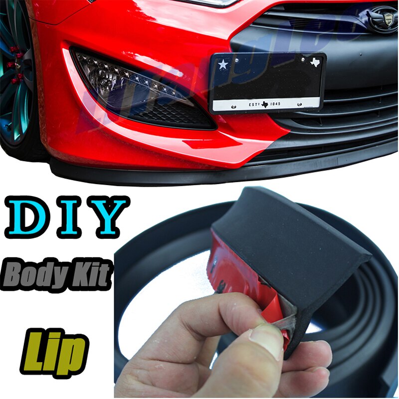 Car Bumper Lip Front Spoiler Skirt Deflector For SEAT Ibiza 1984 Tune Car Modified Body Kit VIP Hella Flush Lips