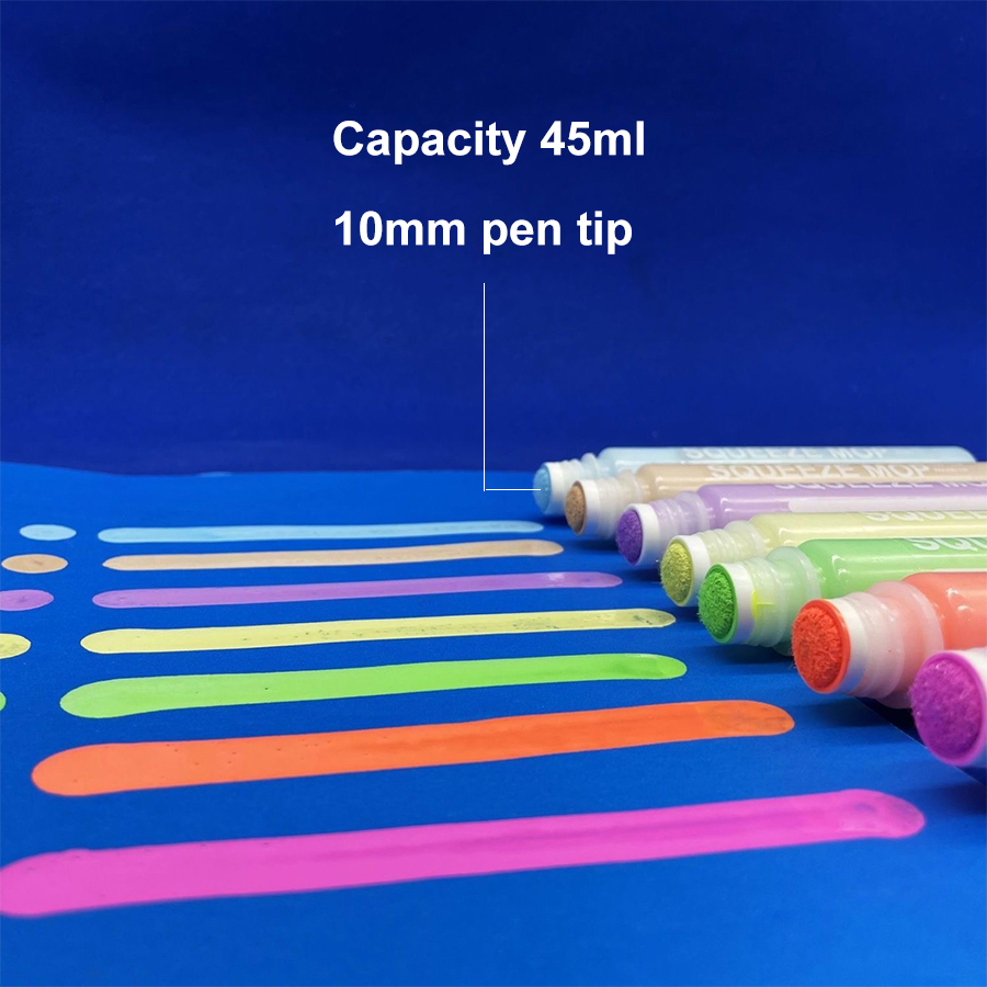 45ml Graffiti Paint pen 10mm round head Signature pen Marker Waterproof suitable for graffiti on glass, cardboard, plastic, meta