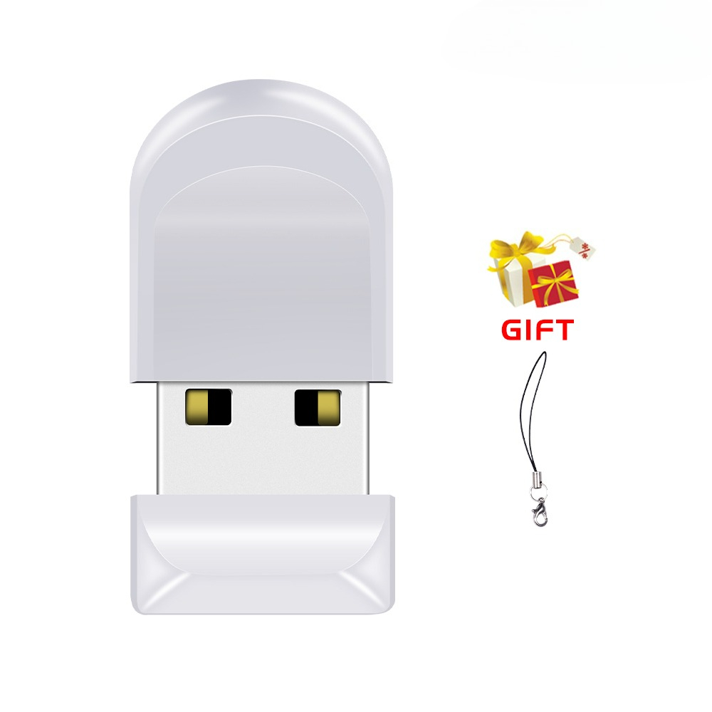USB Flash Drive 32GB Pen Drive 64GB Metal Mini USB 2.0 Flash Disk 16GB 128GB Memory Pendrive External Storage Stick 64 GB: WHITE / 32 MB