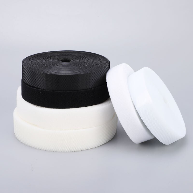 10m transparente bebé suave cierre de velcro cinta de gancho de cinta mágico y Cable de lazo corbata delgada IY los niños vestimenta accesorios de costura
