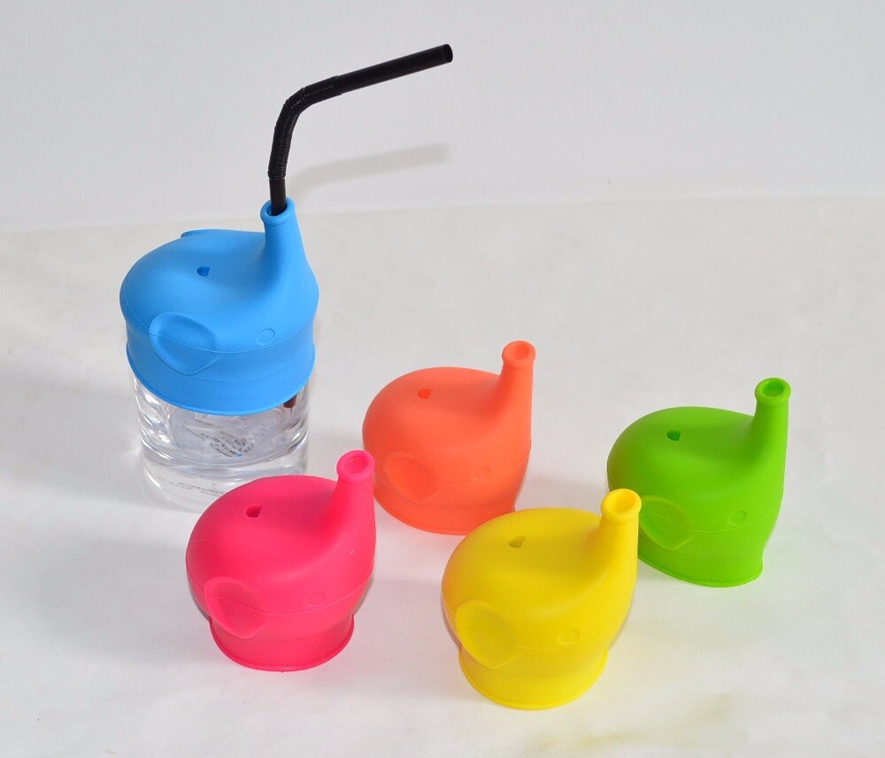 Couvercles en silicone fda pour biberons de bébé, biberons sans bpa, couvercles portables pour pailles pour #39