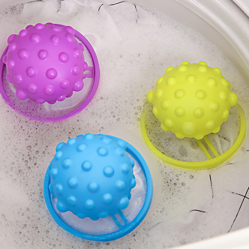 Bathroom Laundry Ball Anti-winding Floating Lint Hair Catcher Washing Machine Hair Ball Suction Hair Remover Decontamination