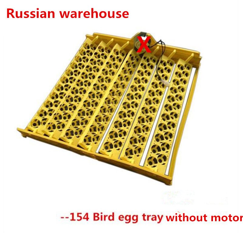 154 Eieren Lade Kwartel Papegaai Duif Kleine Vogel Uitkomen Automatische Turn Plastic Incubator Trays Met Draaien Motor