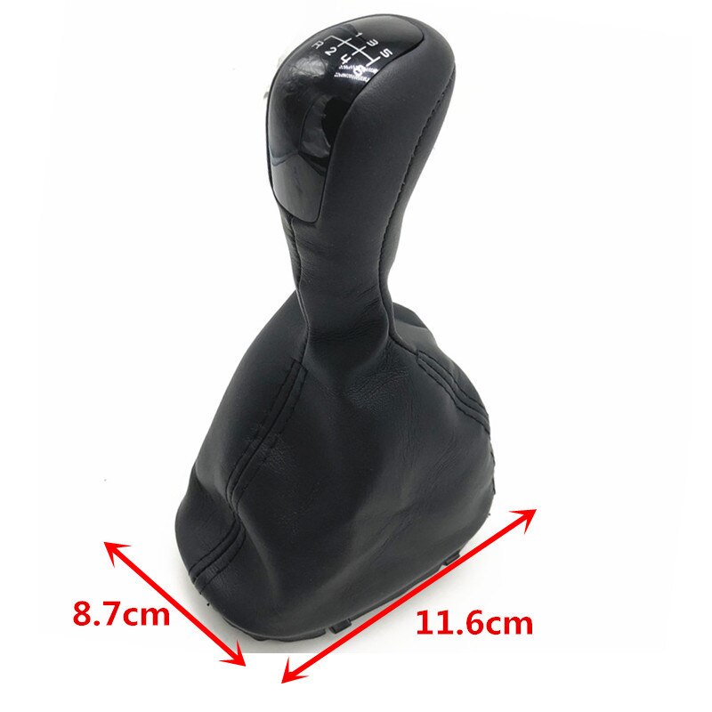 Mt 5 gear 6 gear bil skift gear knop med pu læder bagagerum cover case til mercedes benz c klasse  w203 c203 avantgarde elegance