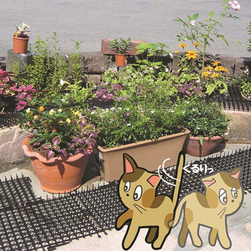 Tapis de table Anti-chat de jardin HYD88 | Tapis en plastique, 2m HYD88, protège chat de jardin, protection contre les pierreries