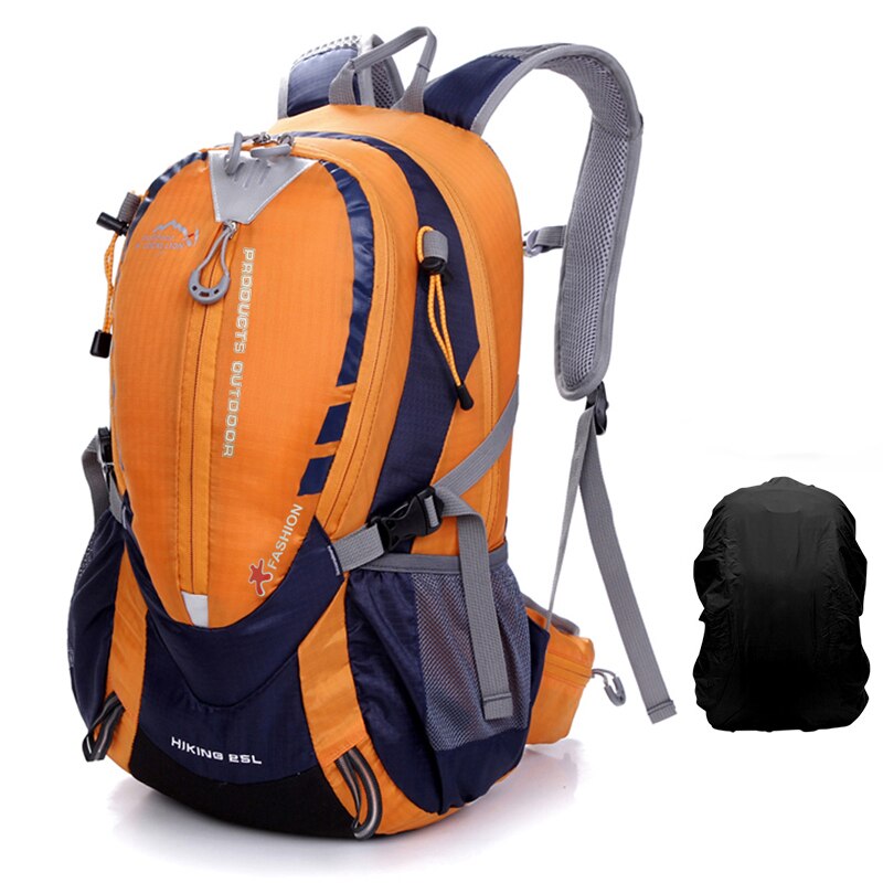 INOXTO 25L Outdoor Climbing hydrating backpack men cycling backpack women trail running marathon hiking backpack 2L water bags: Orange