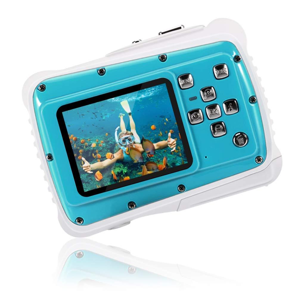 Cámara subacuática para niños, videocámara Digital de 3M, impermeable, para cumpleaños, Ultra HD, de cumpleaños: Sky Blue Camera