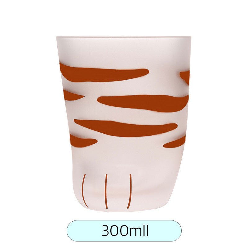 Japansk stil varmebestandig kawaii glass katt potekopp tegneserie katt fot krus melk kafé champagne glass kopp nydelig: Rød