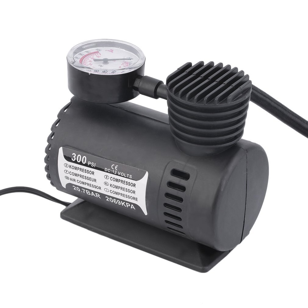 Mini 12V Air Compressor Inflator Pump Toys Sports Electric Pump Portable Mini Compact Compressor Pump Tyre Air Inflator