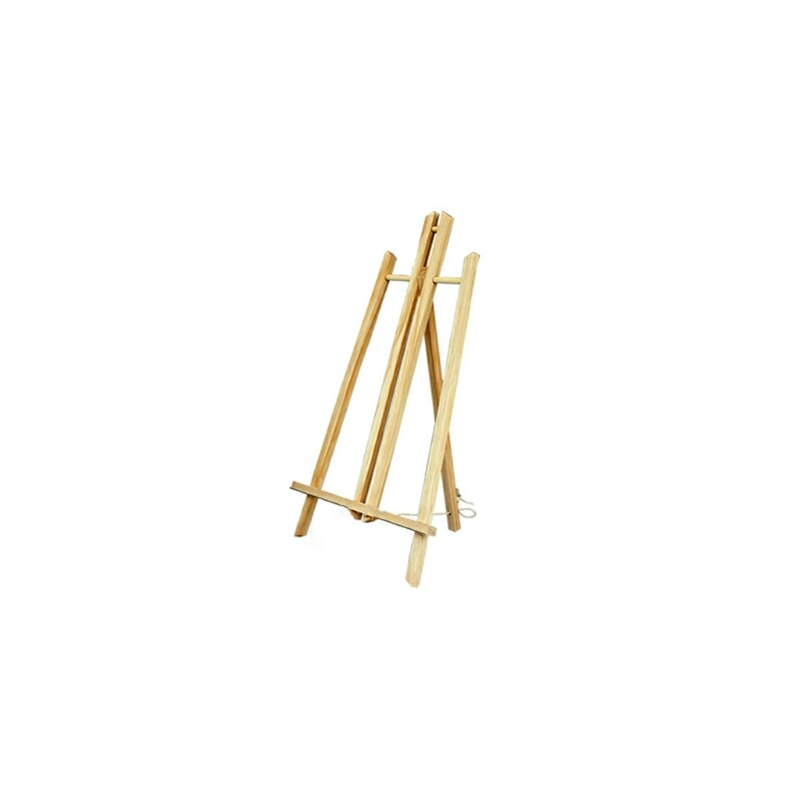 Natural Beech Wood Table Easel for Artist Painting Sketching Craft Foldable Wooden Stand Frame Display Holder Art Supplies: S