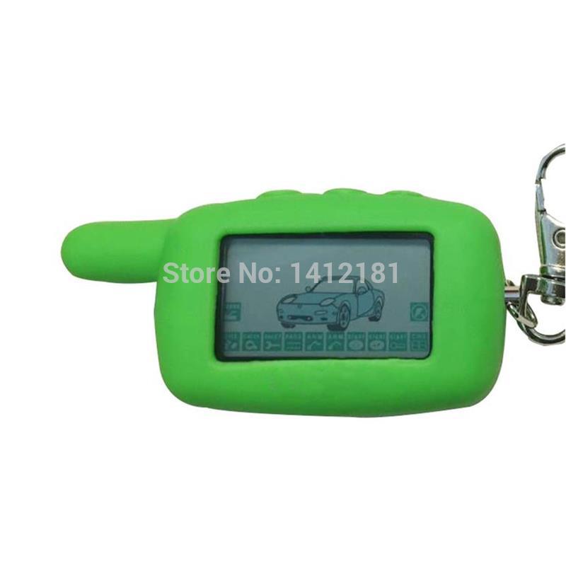 A9 LCD Remote Control +Silicone Key Case for Two way car alarm Starline A9 Keychain jaguar ez-Beta A8 A6 KGB FX5 FX-5 FX-3 FX3