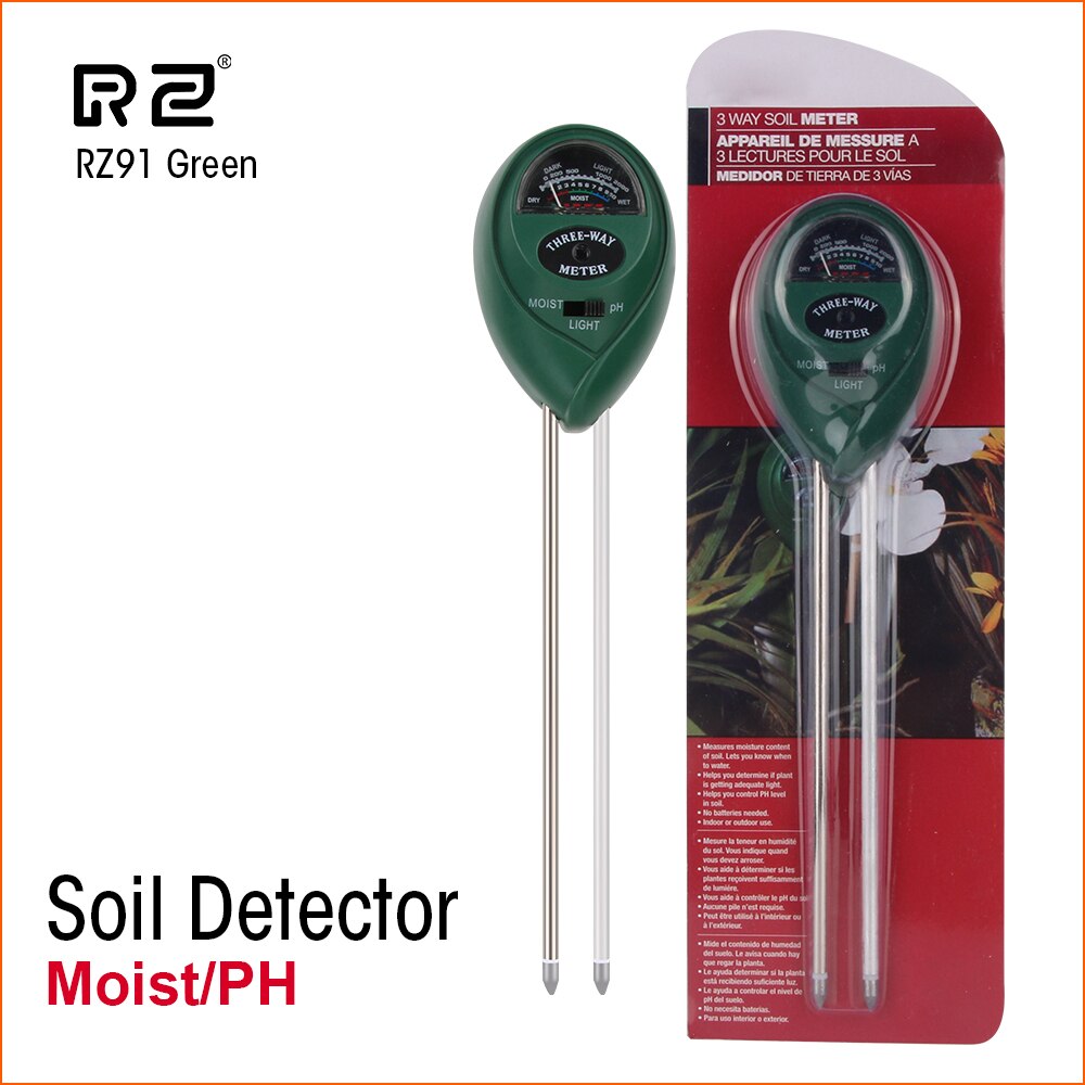 Rz Mini Bodem Ph Vocht Vochtigheid Meten Ph Meter Bodem Vocht Monitor Hygrometer Tuinieren Plant Landbouw Vocht Tester