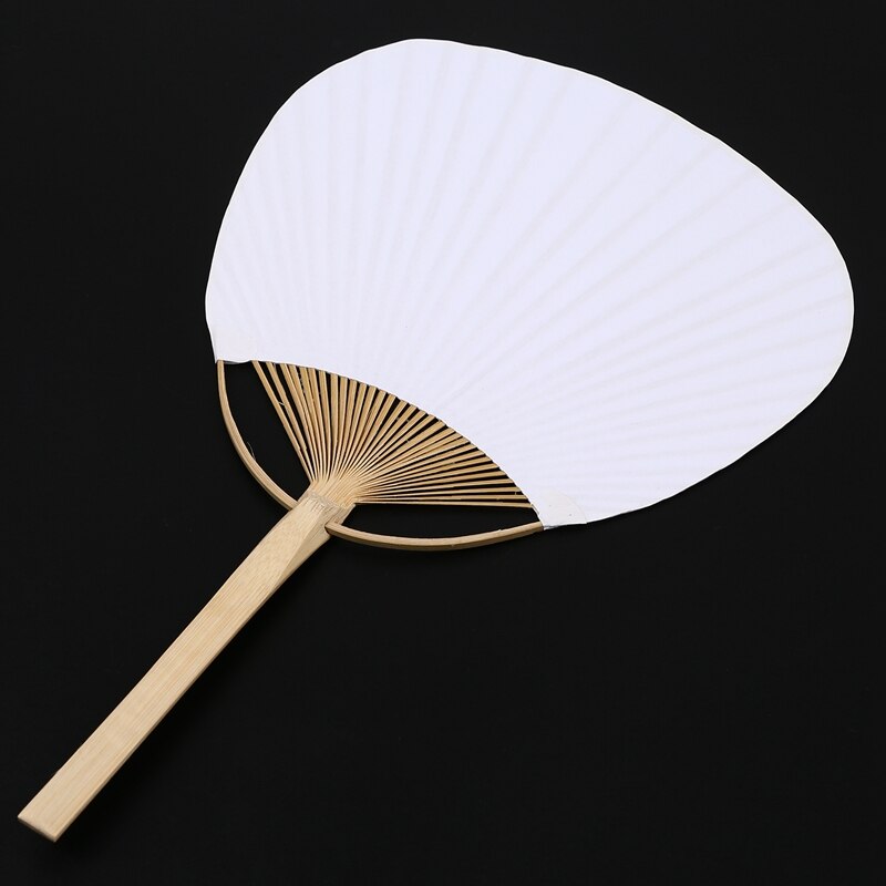 30 pcs/lot wedding White Paddle Fan for wedding decoration