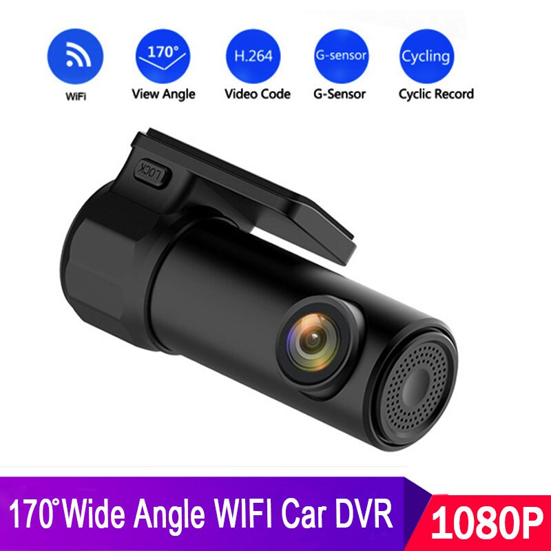 Smart Wifi Dash Cam HD1080P Auto Dvr Nachtzicht 12V Auto Camera Recorder 170 Graden View Dashboard G-sensor Auto Camera