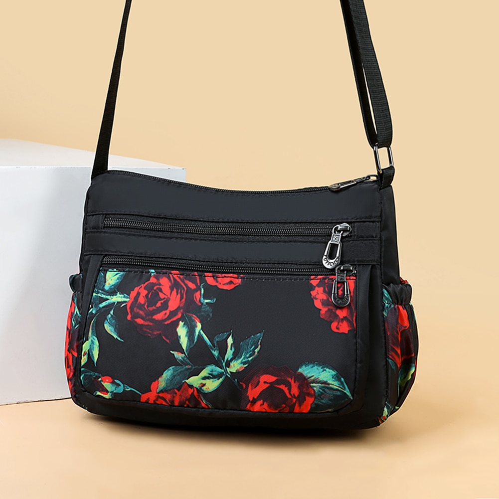 Oxford Wasserdichte Schulter Tasche Für Frauen Multi Tasche Umhängetaschen Blume Gedruckt Muster Weibliche Täglichen Reise Tote Taschen