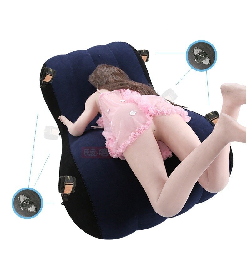 Spaß liebe Sofa, Beflockung PVC aufblasbare einfach hohe Sofa