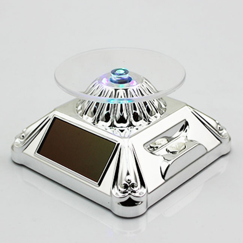Direct Sales Solar Lotus Rotating Display Stand Led Jewelry Tray Jewelry Tray Acrylic Display Stand: D