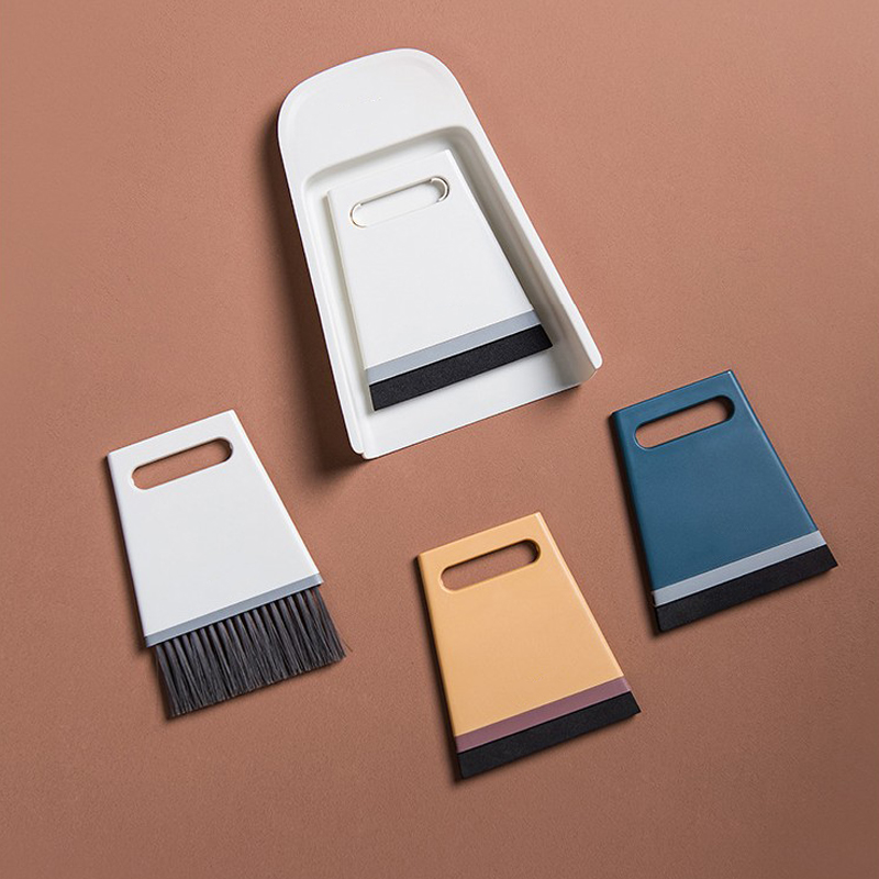 Mini Bezem Stoffer Combinatie Set Thuis Zachte Bont Magic Kleine Bezem Sweep Desktop Reinigingsborstel Wisser