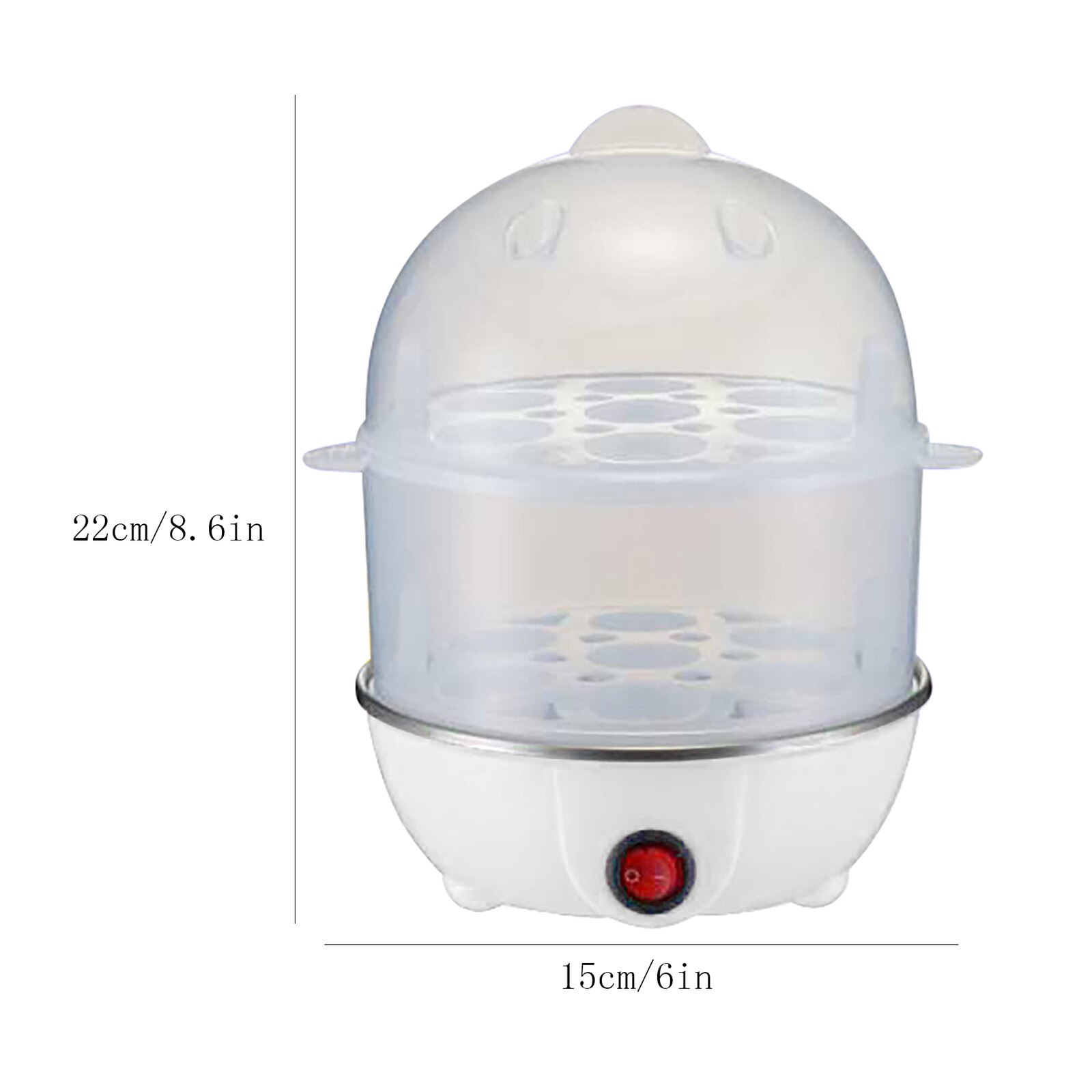 Egg Steamer Double-layer Egg Cooker Stainless Steel Breakfast Machine Multi-function Boiled Egg Artifact Mini Small Steamer