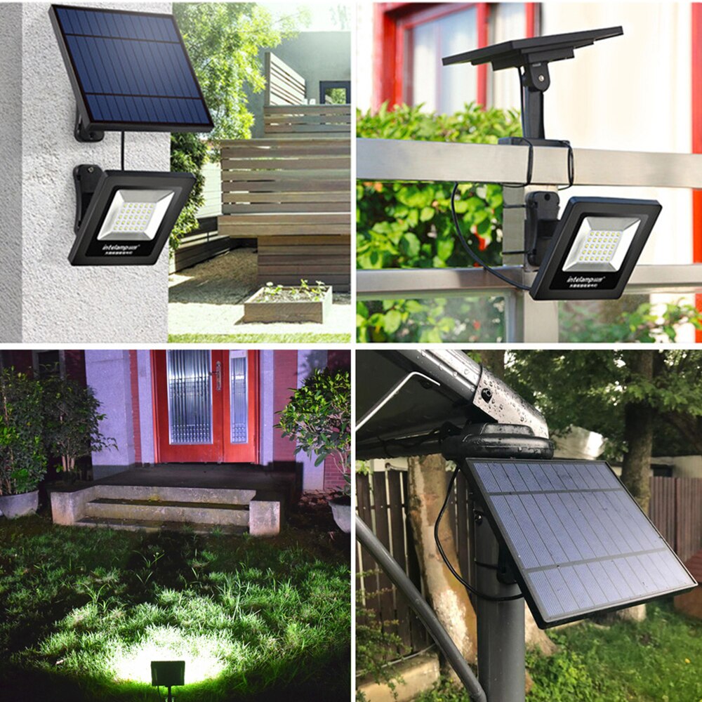Solar Gazon Licht Led Tuin 30LED Schijnwerper Solar Tuin Licht Verstelbare Zonnepaneel Security Lamp Waterdicht Voor Verlichting