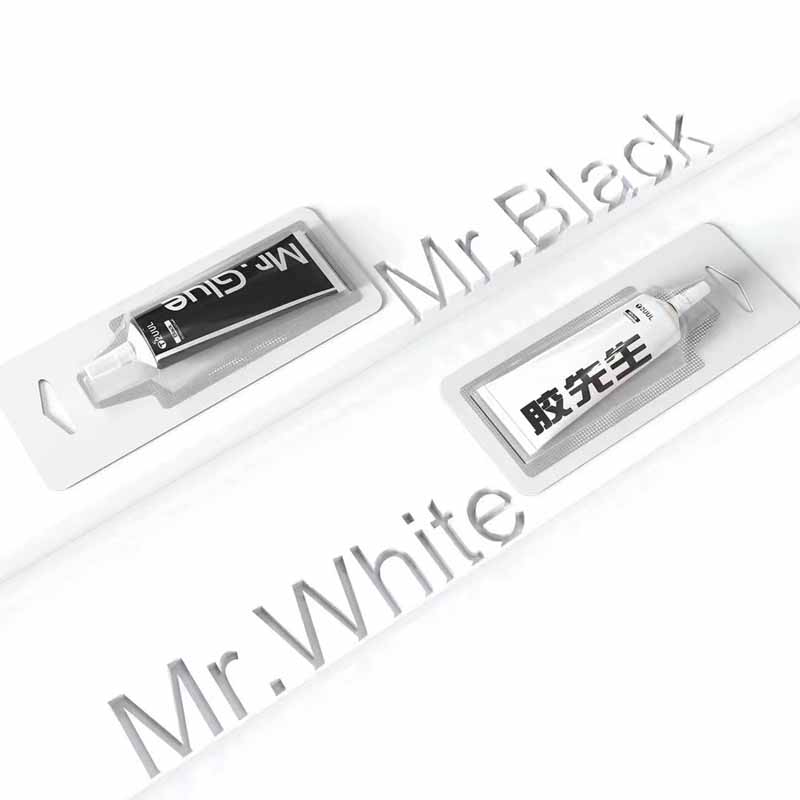 2UUL Herr Kleber für sterben Reparatur, 25 ml, weiß-schwarzer Klebstoff, vielseitig einsetzbar, schnell trocknend, superstarkes Telefon-Touchscreen-Klebewerkzeug