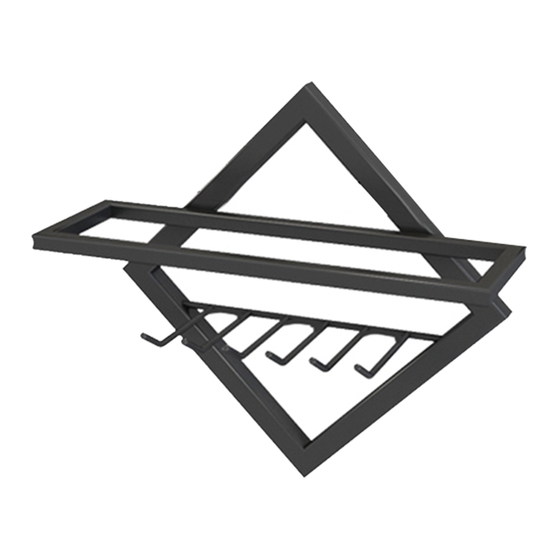 PRETYZOOM 1pièce Porte-bouteilles Mural Fer Étagère