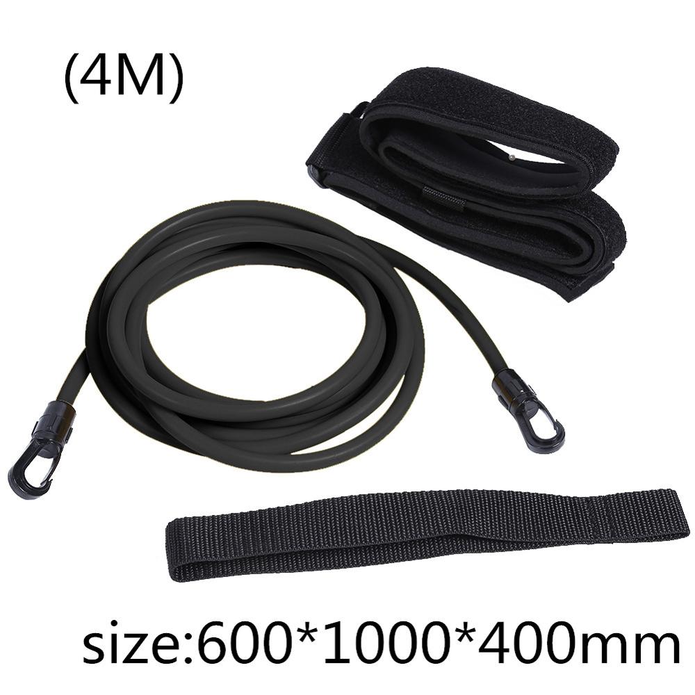 Adjustable Swim Training Resistance Elastic Belt Safety Rope Swimming Pool Latex Tubes Various Specifications Styles Accessories: Black 6X10X4M