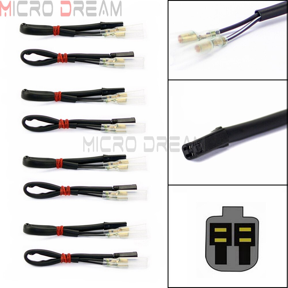 Für Suzuki GSXR 600 750 1000 SV650 Eindringling VS800 Boulevard S50 DRZ Blinker Licht Kabelbaum Stecker Draht Adapter stecker
