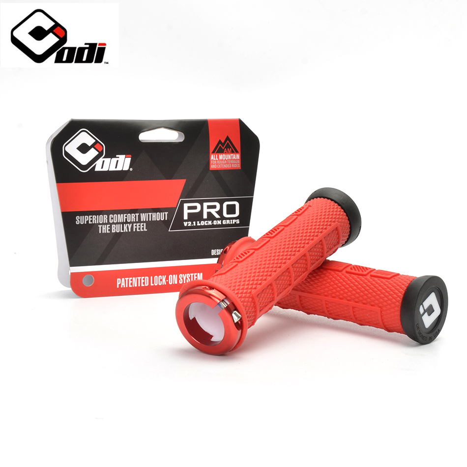 ODI Bicycle Lock on Grips for MTB Mountain Bike Handlebar Cover Alluminium Alloy+Silica Gel Road Bike Grips Bicycle accessories: green