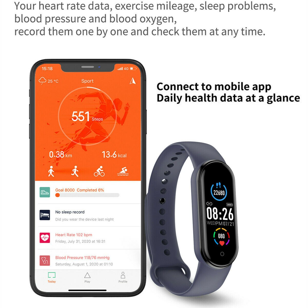 Männer Frauen Clever Uhr M5 Fitness Tracker Herzfrequenz Blutdruck Monitore Mit Bluetooth Wasserdichte Smartwatch Für IOS Android